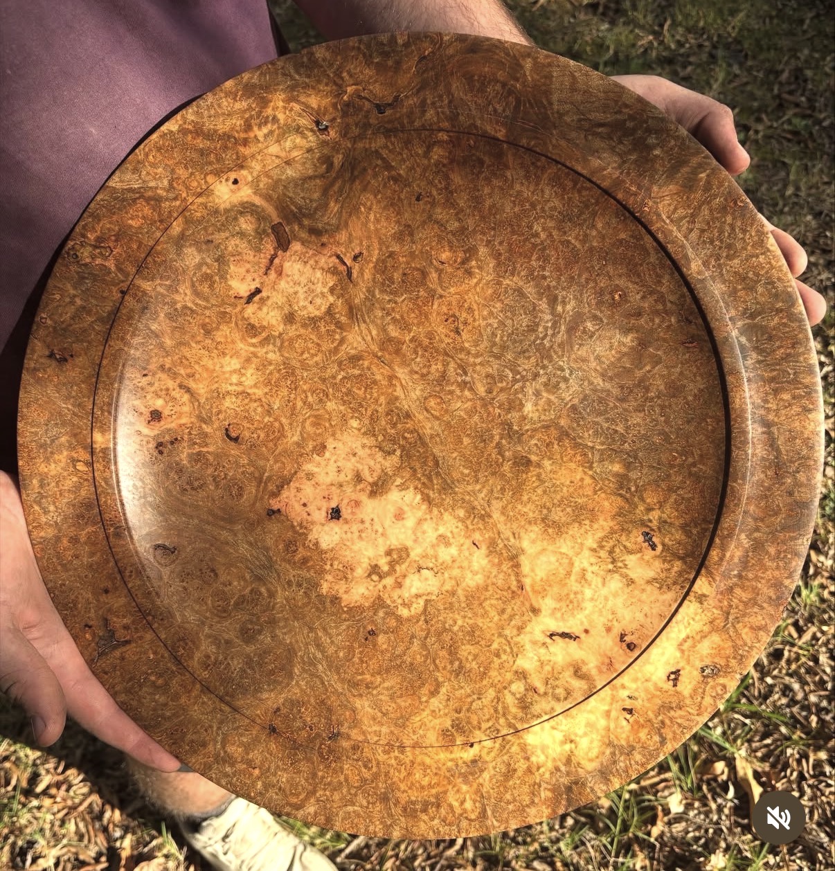 Maple Burl Platter